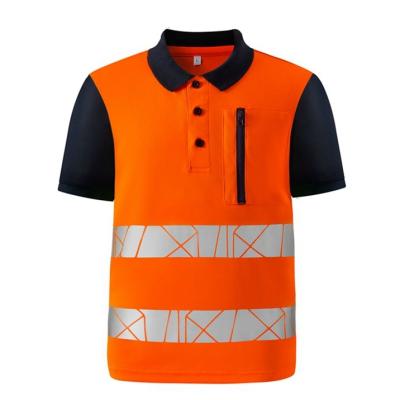 China Low Price Wickable New Type High Visibility Safety Reflective Polo Shirt for sale