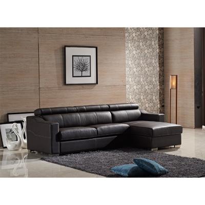 China High Quality Modern Extendable Living Room Furniture Corner Leather Sofa Bed Modern Leather Sofa Corner Set for sale