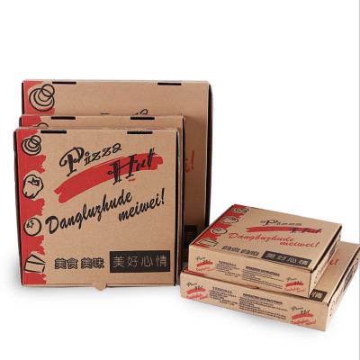 China Eco-friendly Disposable Square Paper Pizza Box Packaging Container 6inch 8inch 9inch 10inch 12inch for sale