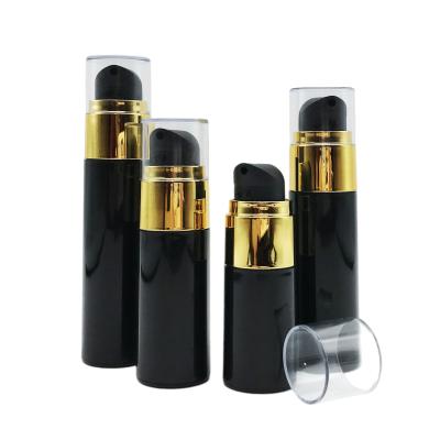 China Custom Black PP Cosmetic Bottle 20ml 30ml 40ml 50ml Color Eye Cream Airless Plastic Pump Bottle for sale