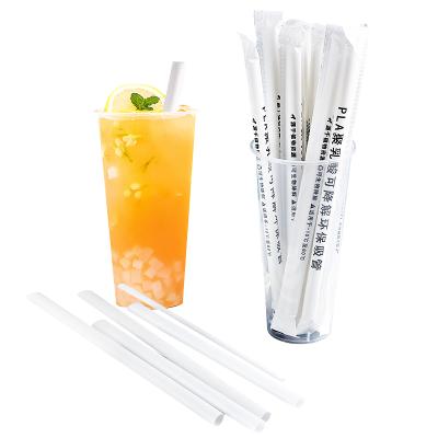 China Compostable Disposable PLA Straw For BubbleTea Juice Or Other Beverages for sale