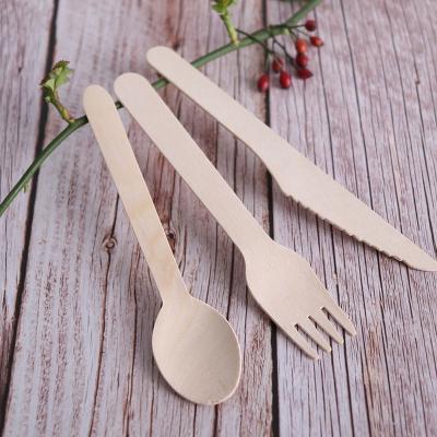 China Individually Wrapped Disposable Custom Printing 16cm Wooden Spoons With Individually Wrapped for sale