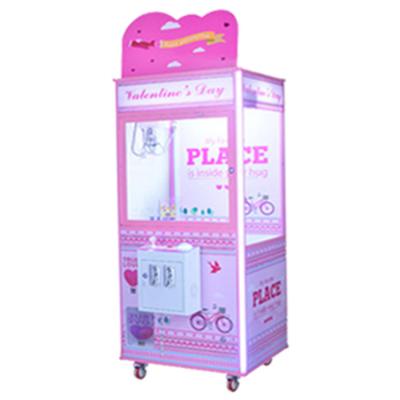 China Metal + Arcade Claw Crane Machine Kit High Quality Acrylic Most Popular Pink Claw Machine for sale