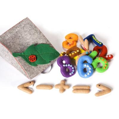 China Eco - Friendly Small Size DIY Kids Felt Educational Math Toys For Play for sale