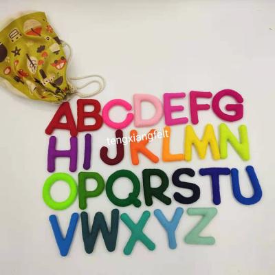 China Wholesale Eco-Friendly Educ Toy Felt Letter Magnet Alphabet Block for sale