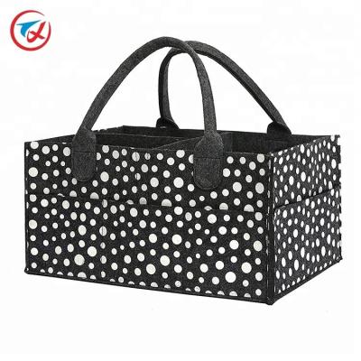 China Wholesale Multifunctional Purpose Portable Foldable Felt Baby Diaper Bags Mummy Kids Diaper Storage Organizer for Mother for sale