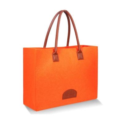 China Wholesale Eco Eco-Friendly Water Resistant Felt Multicolor Reusable Nonwoven Felt Shopping Bag Tote Bag for sale