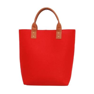 China High Quality Fashion Handbag Portable Felt Large Capacity Storage Bag Shopping Casual Shoulder Bag for sale