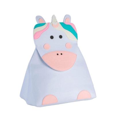 China New Fashion Unicorn Shape Design Kids Room Storage Cute Nonwoven Felt Basket Eco-friendly Durable for sale