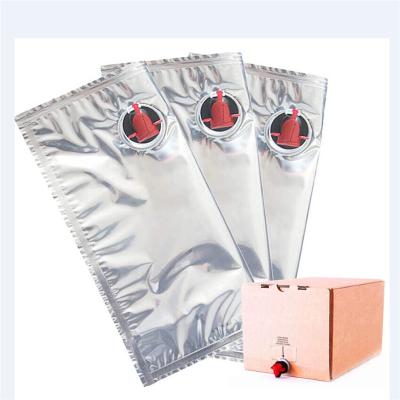 China Reusable Safety Antiseptic Aluminum Foil Bib Bag In Box Wine Dispenser for sale