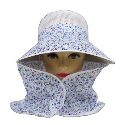 China Character promotion cheap women's summer neck protection face cover sun hat outdoor sun protection fishing big brim tea picking sun hat for sale