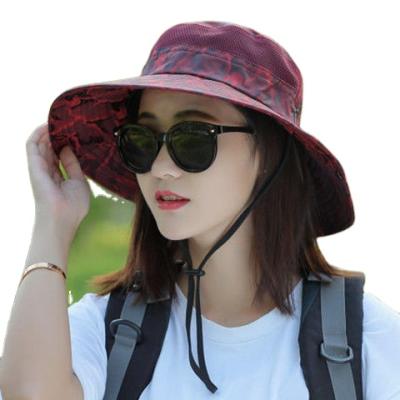 China Character men's and women's summer sun hiking outdoor breathable climbing mountaineering hat fisherman hat hunting hat fishing buckethat for sale