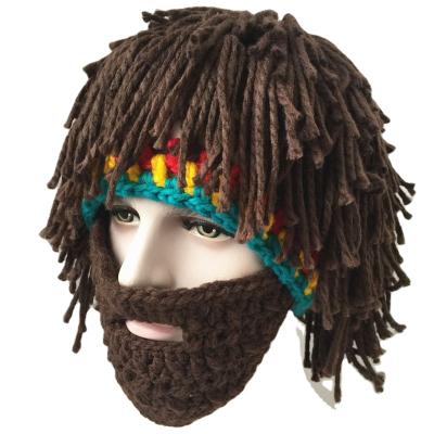 China Hot Internet celebrity men's and women's woolen hat Dreadlocks hat wig ideas JOINT original winter headwear the same hip hop fashionable style for sale