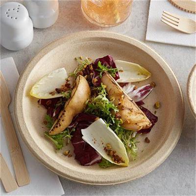 China Custom Service Sugarcane Bagasse 100% Compostable Oval Dish Plates for sale