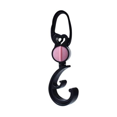 China 2 Hook Stroller Stocked Holder For 360 Degree Hand Rotating Stroller Hooks for sale