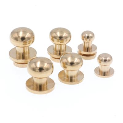 China Shoes Wholesale Custom Brass Studded Screw Rivet Button For Leather Shoes for sale