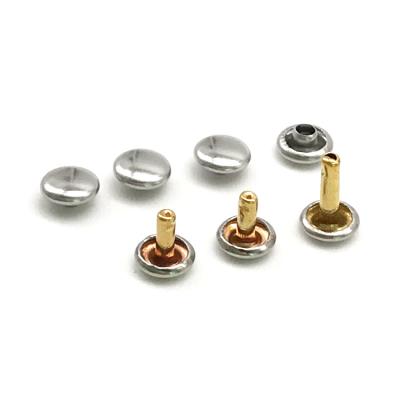 China Free Sample Wholesales Nickel Free Stainless Steel Double Cap Head Rivet for sale