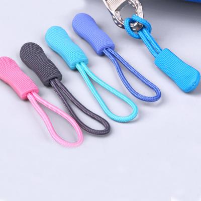 China Wholesales PVC Nickel Free Zipper Pullers Rubber Zipper Slider For Clothing for sale