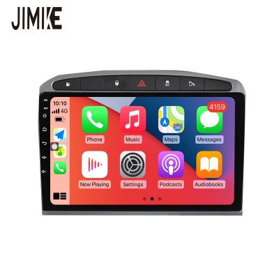 China Jimike multifunctional Android auto for PEUGEOT 308 408 2010 2011 2012 - 2016 car radio multimedia VCR navigation GPS DSP IPS 8+128G for sale