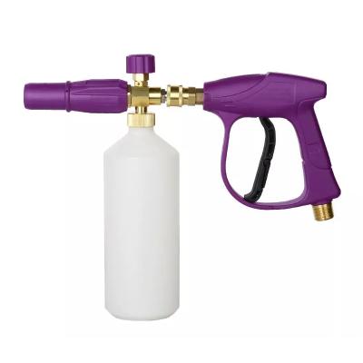 China Eco-friendly SPS Snow Foam Bottle 3000PSI Snow Foam 1L Car Wash Foam Cannon Pressure Gun for sale