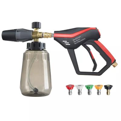 China Eco-friendly Rotary Seal Gun Pressure Washer SPS Water Gun Foam Pot Turbo Spout Pressure Support Joint for sale