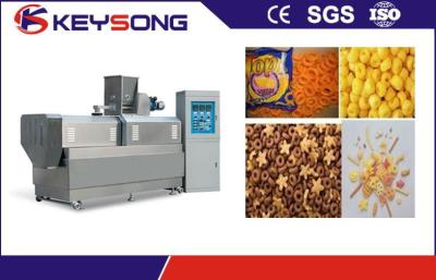 China Industrial Corn Flakes Production Line , Double / Single Screw Extruder Machine for sale