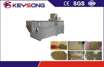 China Pet Dog Feed Food Extruder Machine Full Automatic 380v / 220v 90kw 1500 - 2000 Kg / H for sale