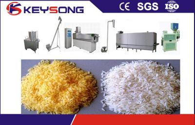 China Reconstituted Instant Rice Machine , PLC Control Artificial Rice Processing Line for sale