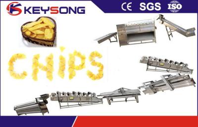 China Stainless Steel Potato Chips Processing Machine , Custom Potato Chips Production Line for sale