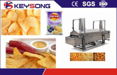 China Electric Power Potato Chips Making Machine Continous Belt Fryer Energy Saving for sale