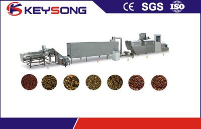 China Big Scale Pellet Pet Food Making Machine Three - Phase Voltage 380v 50HZ 10 Kw 200 - 260 Kg / H for sale