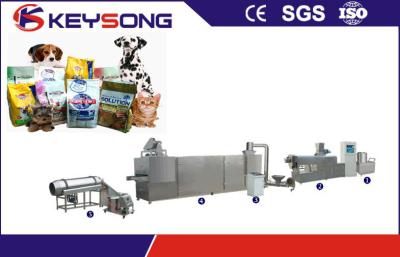 China Full Stainless Steel Pet Food Processing Line , Dog Food Pellet Making Machine for sale