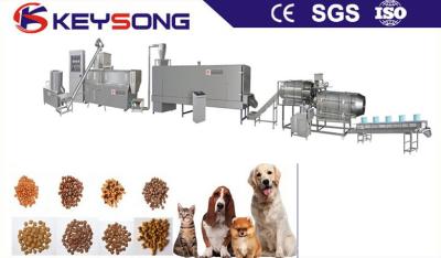 China Dog Cat Fish Feed Pet Food Making Machine Food Grade Stainless Steel 304 Low Energy Consumption for sale