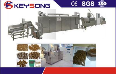 China Large Scale Screw Pet Food Extruder , Accurate Control Animal Food Making Machine for sale