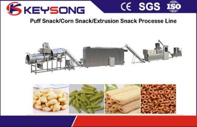 China Industrial Puffed Corn Snack Food Making Machine Stainless Steel Food Extruder for sale