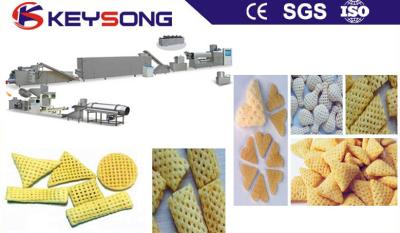 China Multifunktionssnack-food-Maschine, Nahrungsmittelgrad-Extruder-Imbiss-Maschinen-Fertigungsstraße zu verkaufen