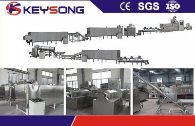 China Frühstückskost aus Getreide 380V SS304, die Maschinen-Doppelschneckenextruder-Kapazität 100 - 130kg/H macht zu verkaufen