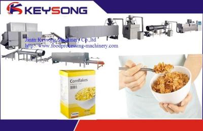 China Industrial Puffed Rice Cake Machine , High Capacity Corn Flakes Production Line for sale