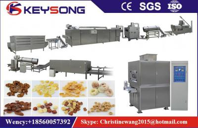 China Two Screw Cereal Maker Machine 45kw , High Output Food Processing Equipment for sale