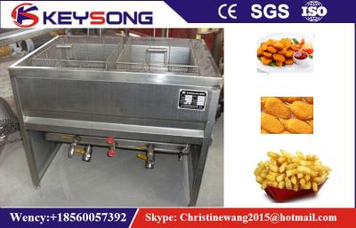 China Manual Small Industrial Deep Fryer , Peanuts / Chick Commercial Electric Deep Fryer for sale