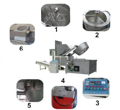 China Schnellimbiss-elektrische Gas-Nahrung, die Maschinen-Strom-Einsparung für Nuts Kartoffelchip-Huhn brät zu verkaufen