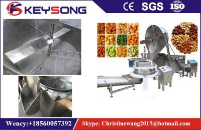 China PLC steuern Handelsgas-Fritteuse, Edelstahl-Kartoffelchip-industrielle Fritteuse zu verkaufen