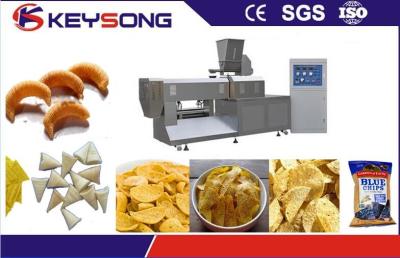 China Rice Flour Puff Snacks Making Machine / Potato Chips Production Line Full Stainless Steel for sale