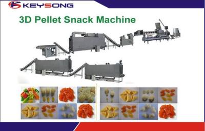 China Indutstrial Snack Food Extruder Machine , High Performance 3d Pellet Snack Machine for sale