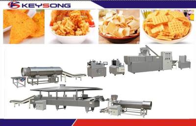 China Automatic Screw Extruder Fried Snacks Making Machine , Snack Food Processing Equipment for sale