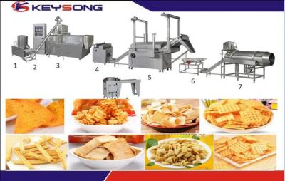 China Frying Pellet Snack Food Making Machine , Rice Chips Making Machine for sale