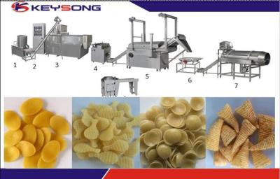 China máquina friável fritada 100kg/H da extrusora do alimento de petisco dos cornetins, maquinaria de alimento dos petiscos da extrusão à venda