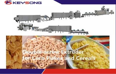 China Industrial Breakfast Cereal Making Machine Puff Corn Flakes Making Machine for sale