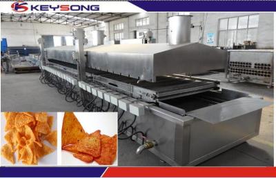 China Large Capacity Snacks Frying Machine , Commercial Deep Fryer Automatic Continuous Belt for sale