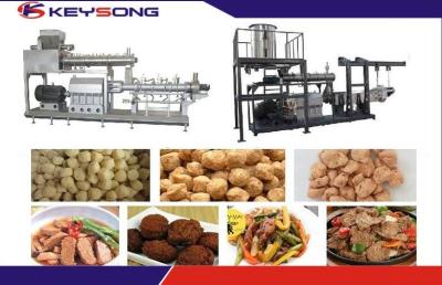 China Twin Screw Extruder Textured Soya Protein Meat Making Machine / Extrusion Equipment for sale